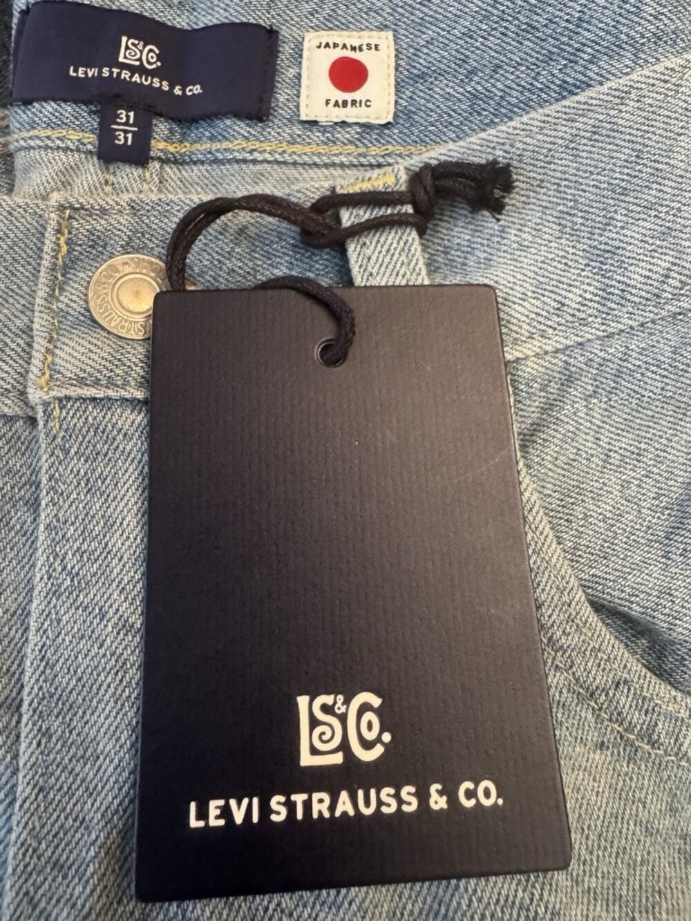 New Levi's 31x31 Blue Label Women's Roper Jeans Barrel Made of Japan Medium Wash - Picture 10 of 10